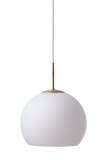 Ball Glass Pendant Lamp Opal White