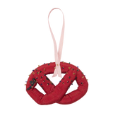 Ornament Pretzel Silk - Tulip Red