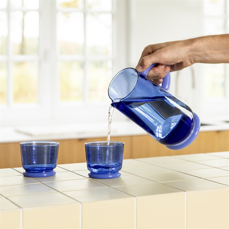 Pahare Glass dew blue - Set de 2