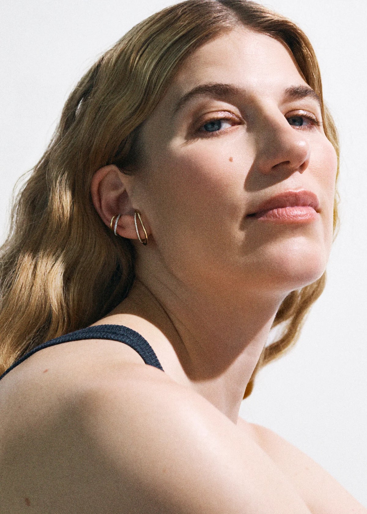 Pavé Dual Curve Ear Cuff