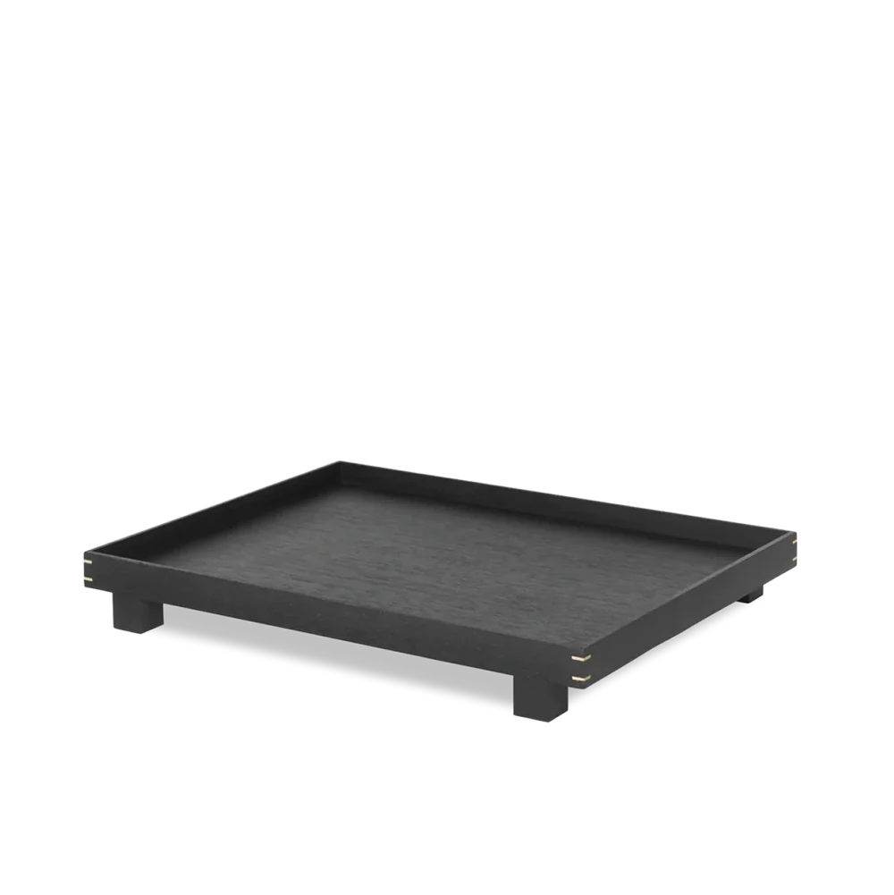 Bon Wooden Tray - Large - Black Painted Oak