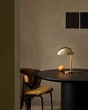 Masă De Dining Moon Rotundă - Brown / Black Stained Veneer Oak Lacquered