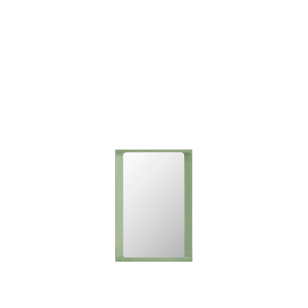 Arced Mirror H80 - Light Green