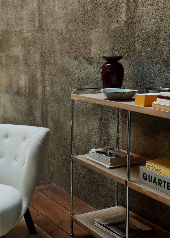 Alima NDS5 Shelving - Lacquered Oak