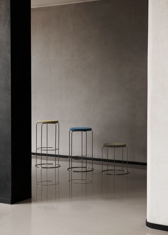 Scaun de insula Wire VP15 - Mirror Polished Steel