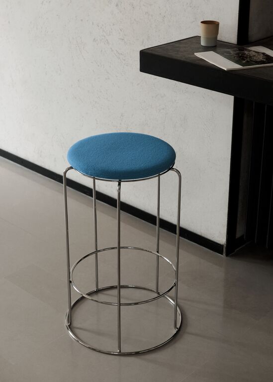 Scaun de insula Wire VP15 - Mirror Polished Steel