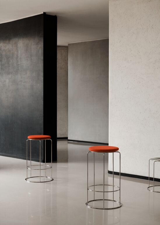 Scaun de insula Wire VP15 - Mirror Polished Steel