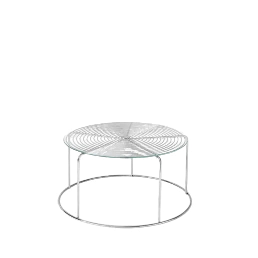 Wire Coffee Table Glass Top VP17