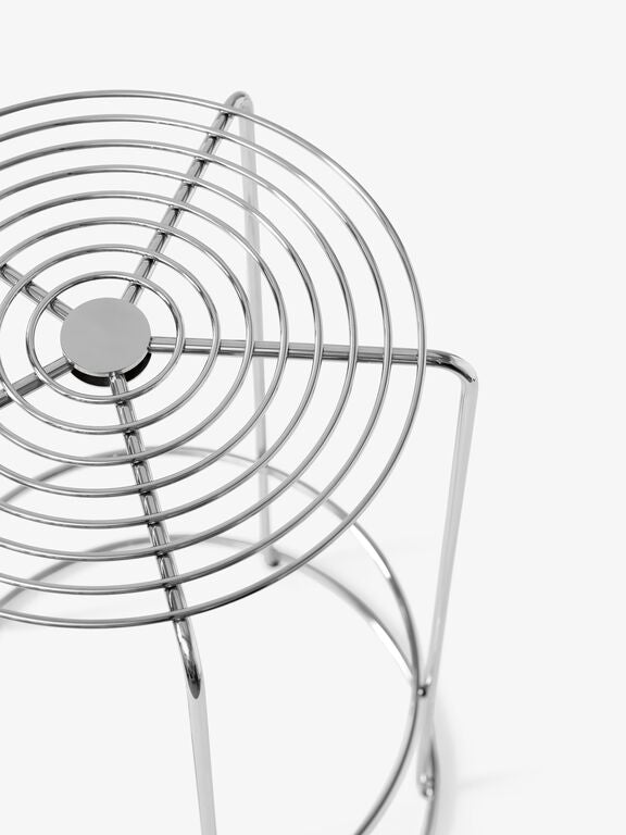 Scaun de insula Wire VP15 - Mirror Polished Steel