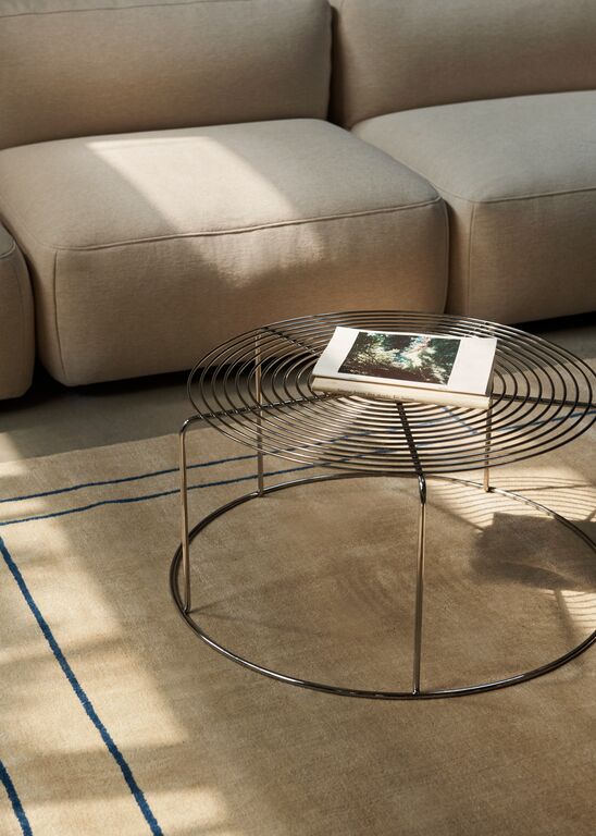 Wire Coffee Table VP17 - Mirror Polished Steel