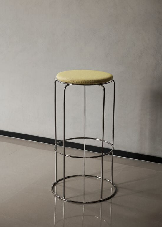 Wire Bar Stool VP15 - Mirror Polished Steel