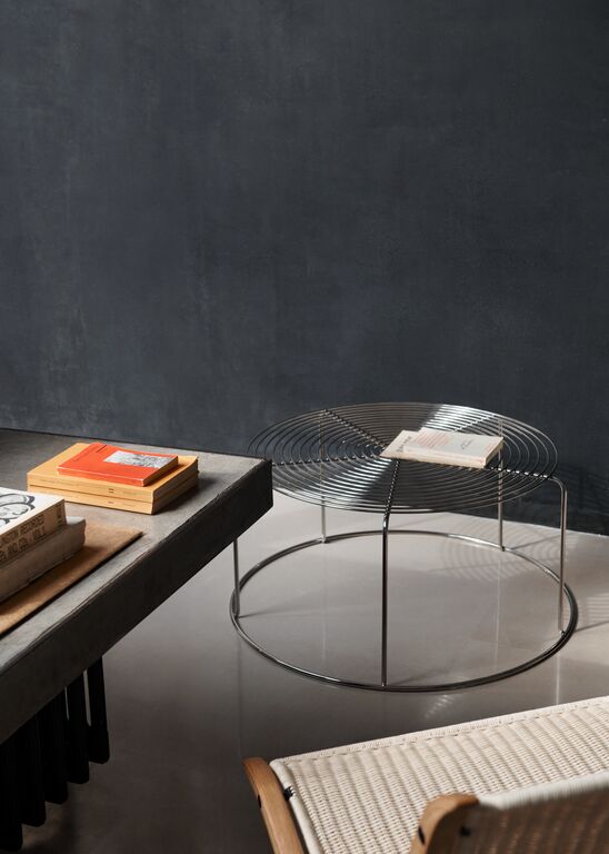 Wire Coffee Table VP17 - Mirror Polished Steel