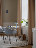 Fiber Armchair, Full Upholstery, Tube Base