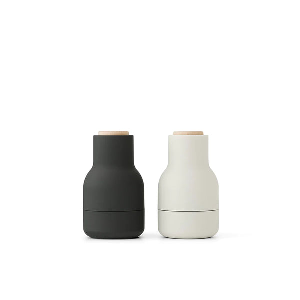 Bottle Grinder Small, 2-Piece - Carbon,Ash- Beech Lid