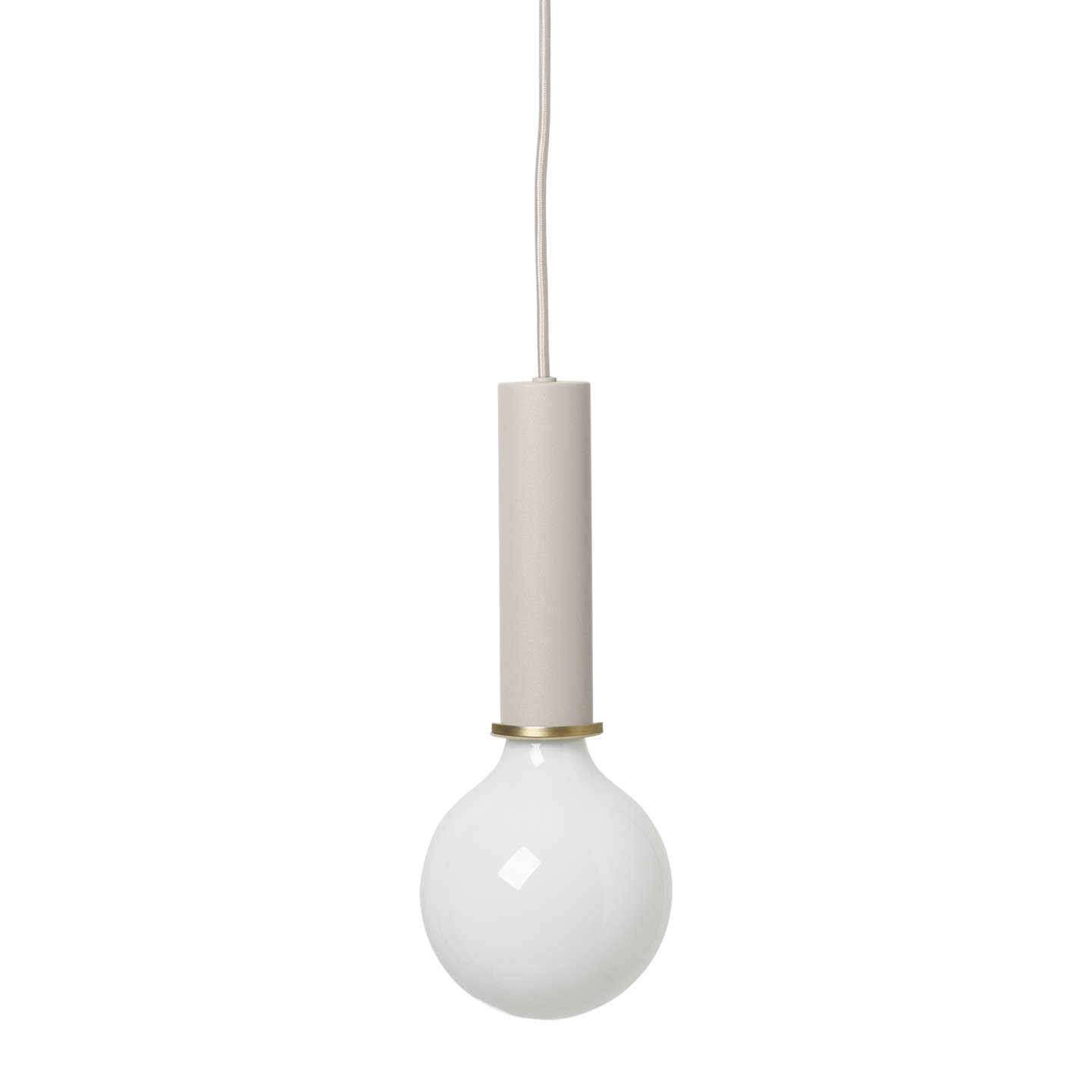 Socket Pendant High - Light Grey