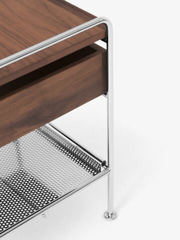 Alima NDS3 Side Table - Lacquered walnut