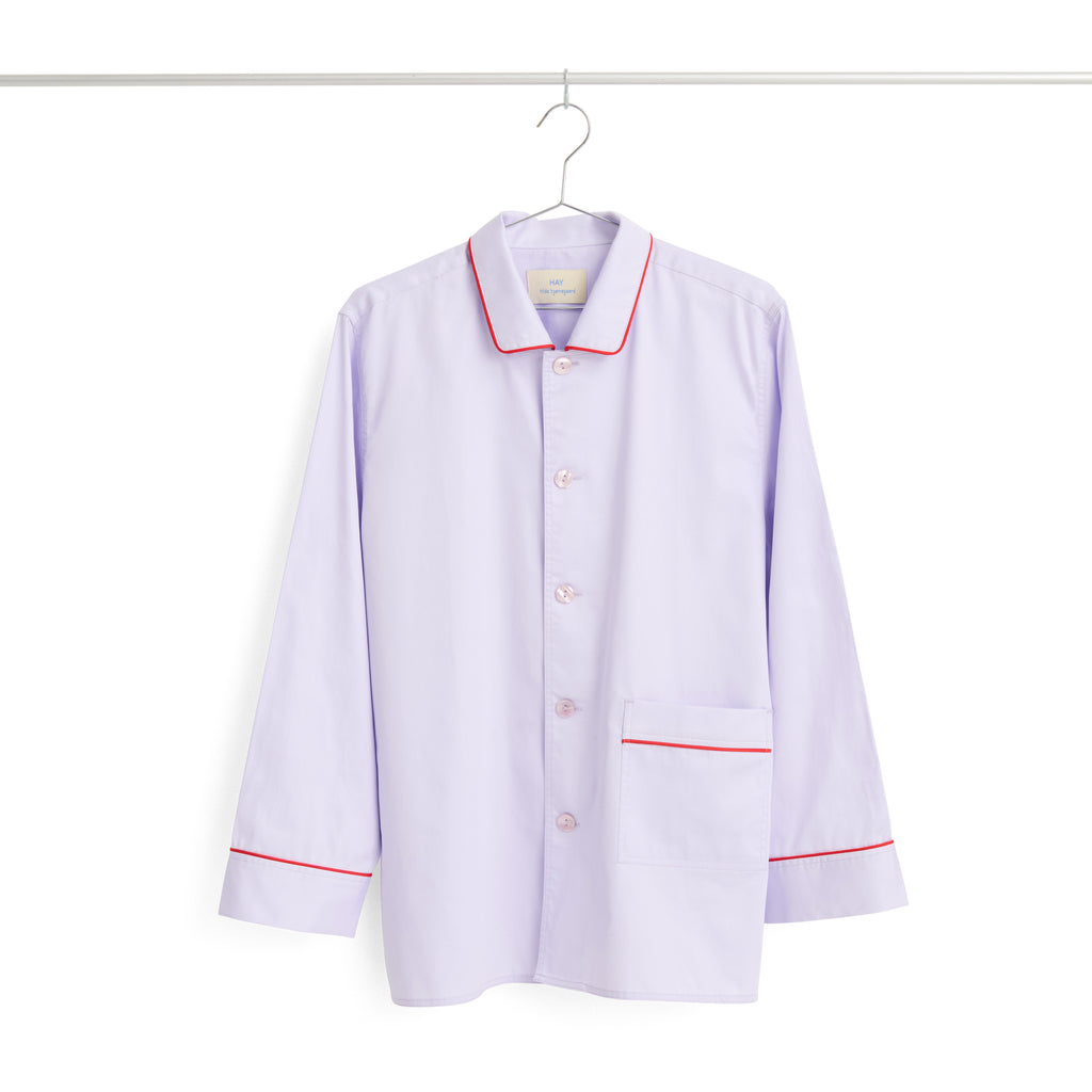 Outline Pyjama Shirt Long Sleeve - Lavender