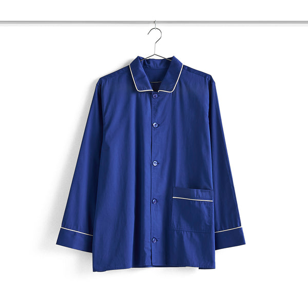Outline Pyjama Shirt Long Sleeve - Vivid Blue