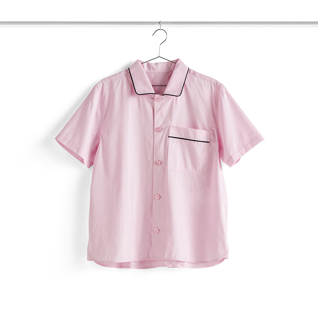 Outline Pyjama Shirt Short Sleeve - Soft Pink