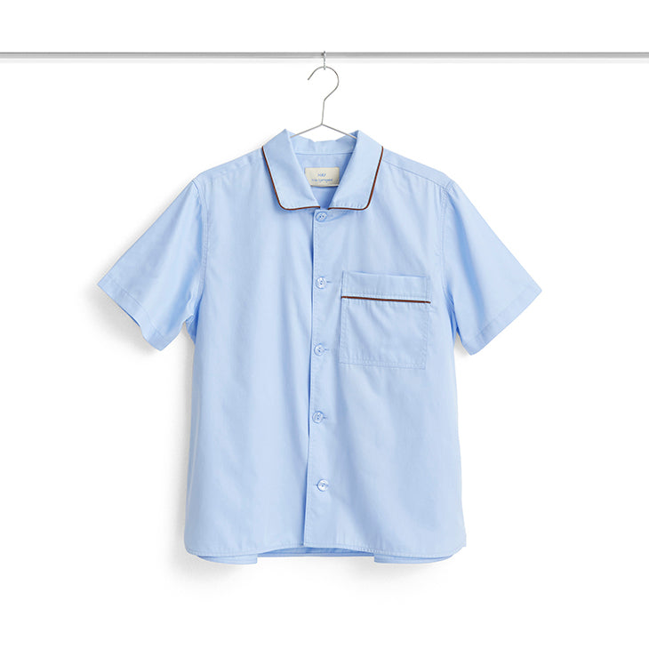 Camasa cu maneca scurta Outline Pyjama - Soft Blue