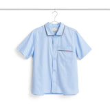 Outline Pyjama Shirt Short Sleeve - Soft blue