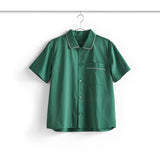 Outline Pyjama Shirt Short Sleeve - Emerald Green