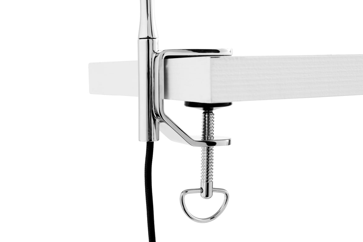 Apex Desk Clip Lamp - Oyster white