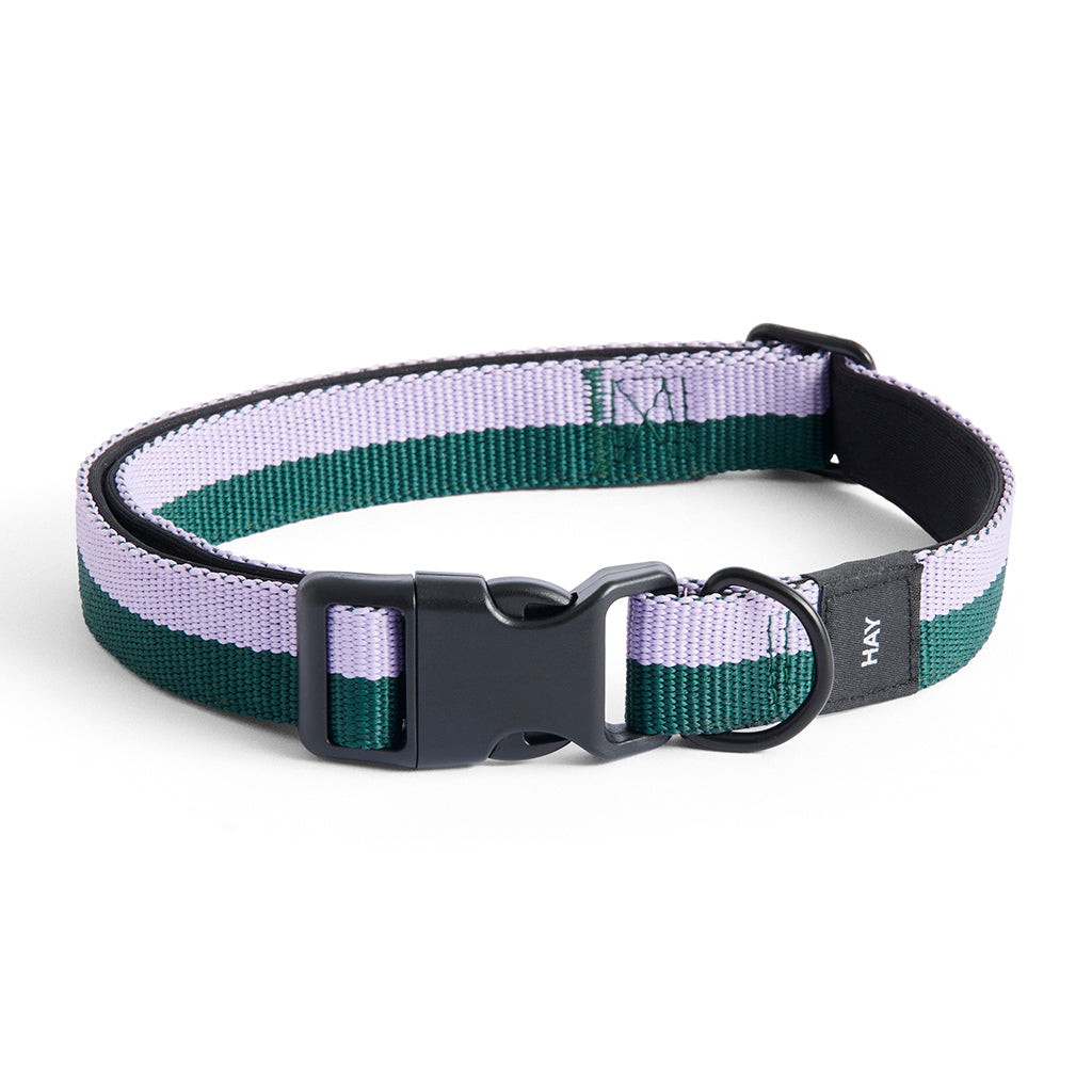 HAY Dogs Collar Flat - Lavender / Green
