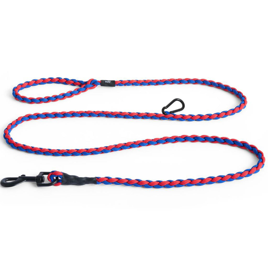 HAY Dogs Leash Braided Adjustable - Red/ blue