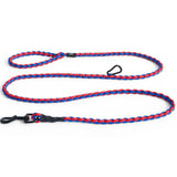 HAY Dogs Leash Braided Adjustable - Red/ blue