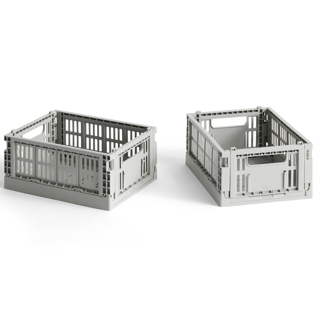 Colour Crate Mini Set of 2 - Light Grey