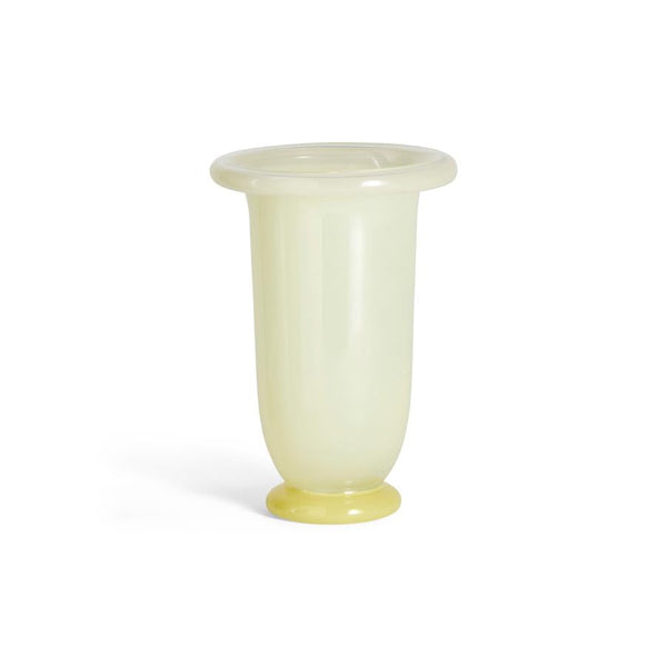 Empire Vase - Medium - Lime yellow with dark lime base