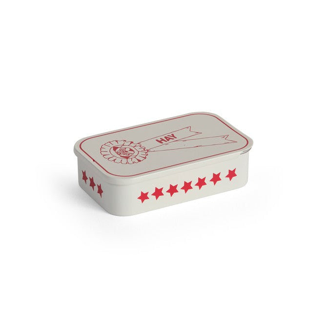 HAY Dogs Treat Tin - Small - Red and white