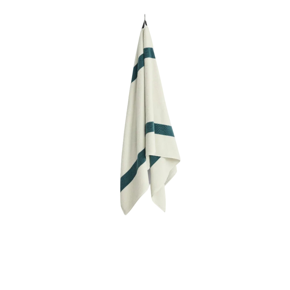 Stripe Bath Towel - Petrol blue