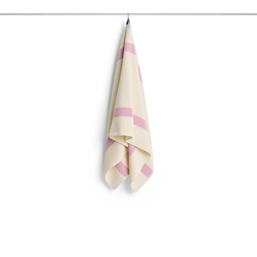 Stripe Bath Towel - Cool pink