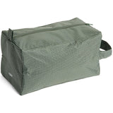 Grid Wash Bag - Medium - Dark green