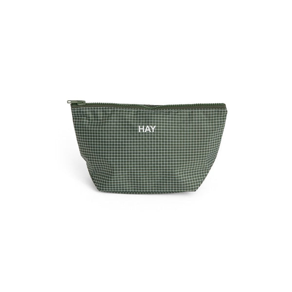 Grid Pouch - Small - Dark green