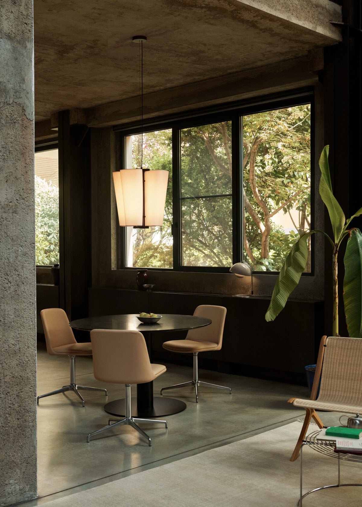 Bella SC114 Chandelier - Bronzed & Soft Canvas