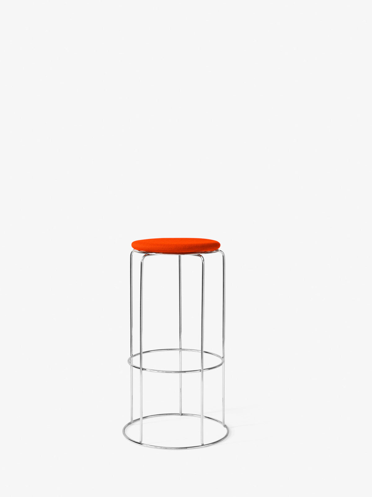 Wire Bar Stool VP15 - Mirror Polished Steel