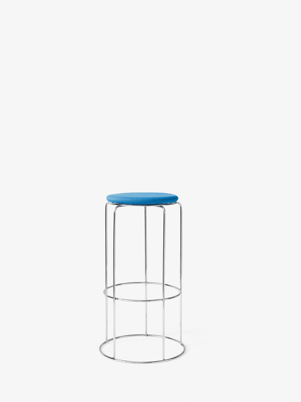 Wire Bar Stool VP15 - Mirror Polished Steel