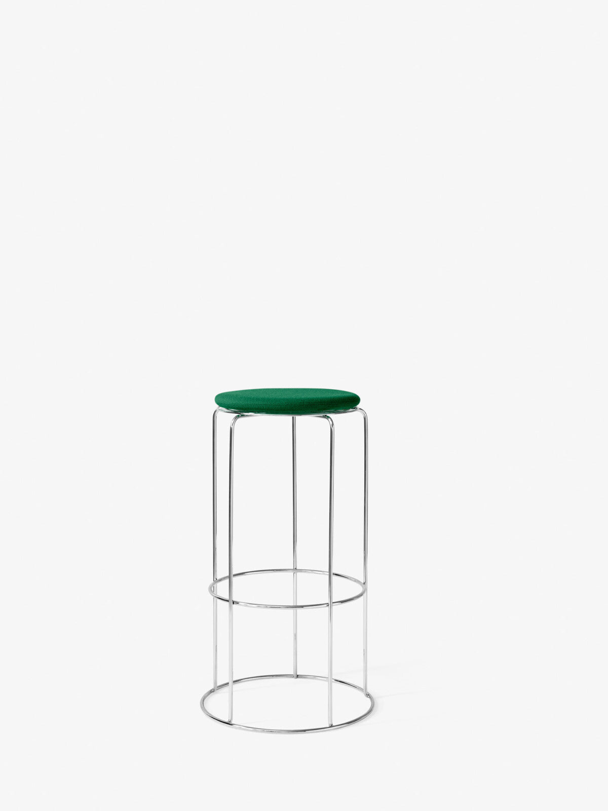 Wire Bar Stool VP15 - Mirror Polished Steel