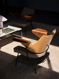 RFH RD8 Lounge Chair - Walnut and beech veneer & Hallingdal 227