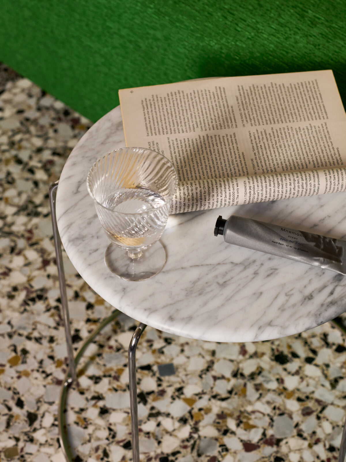 Marble Bianco Carrara Top for Wire Stool VP11