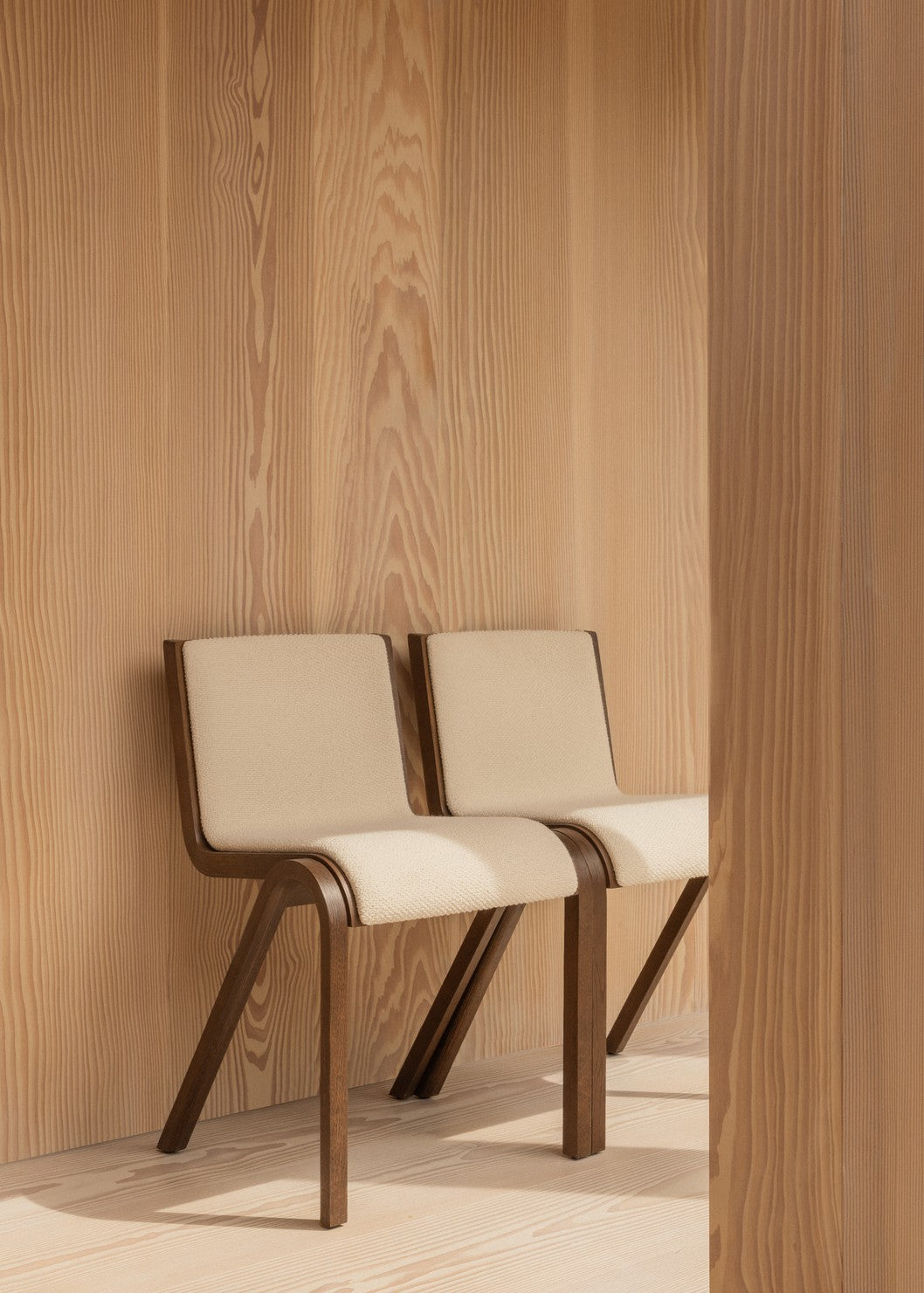 Ready Dining Chair - Red Stained Oak - Front Upholstered