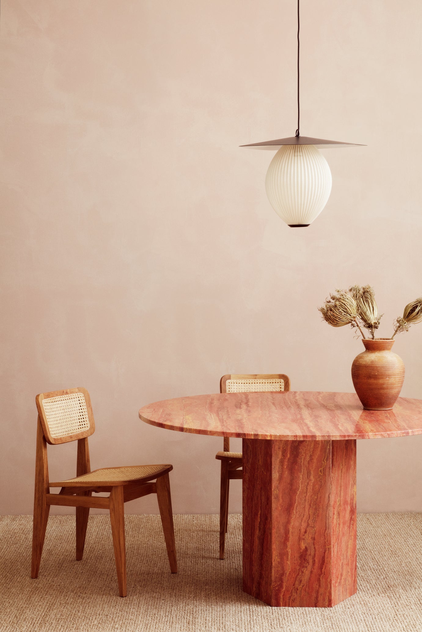 Epic Dining Table Round - Burnt Red
