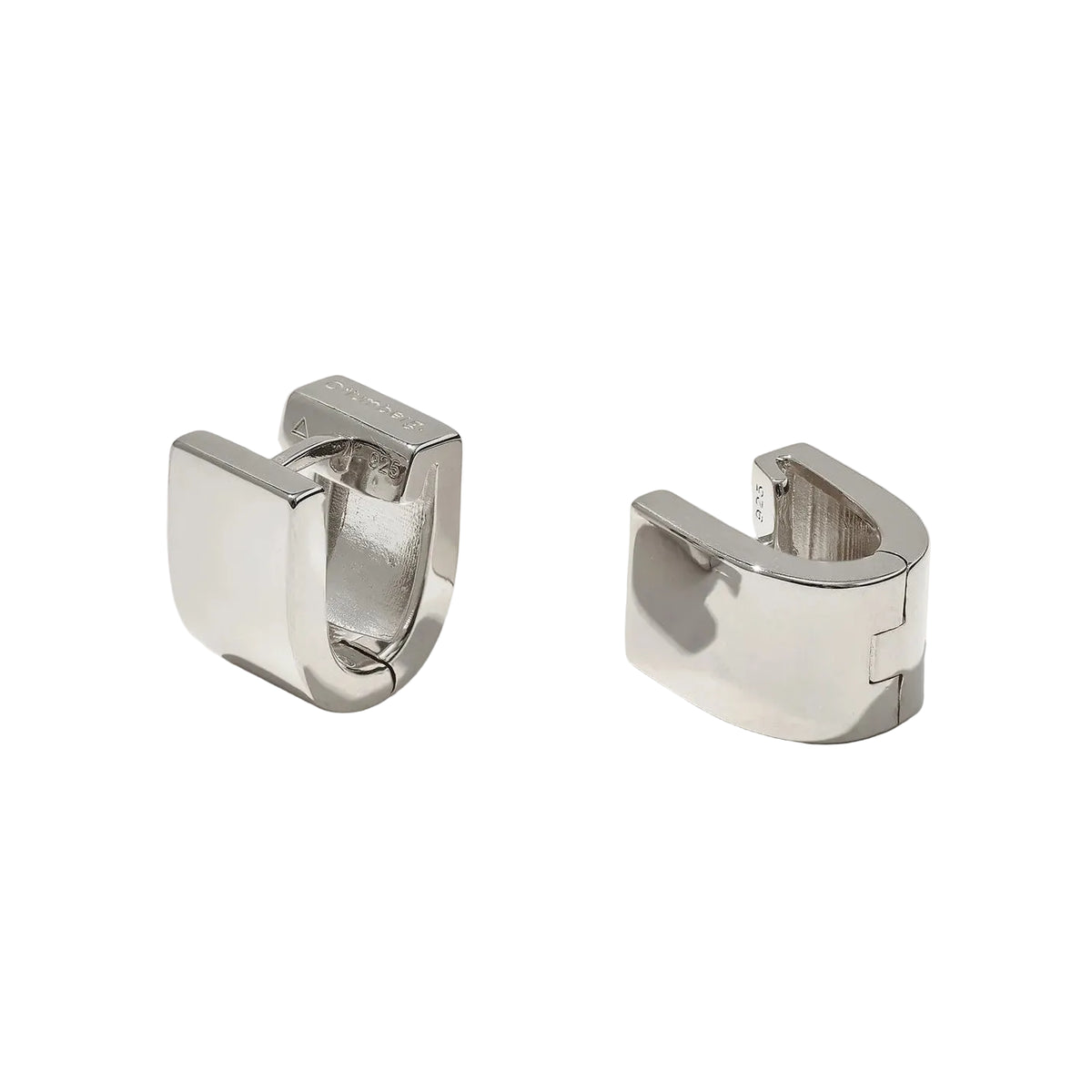 Chunky Square Huggie Earrings