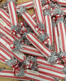 Crackers Ornament - Red Wide Stripes