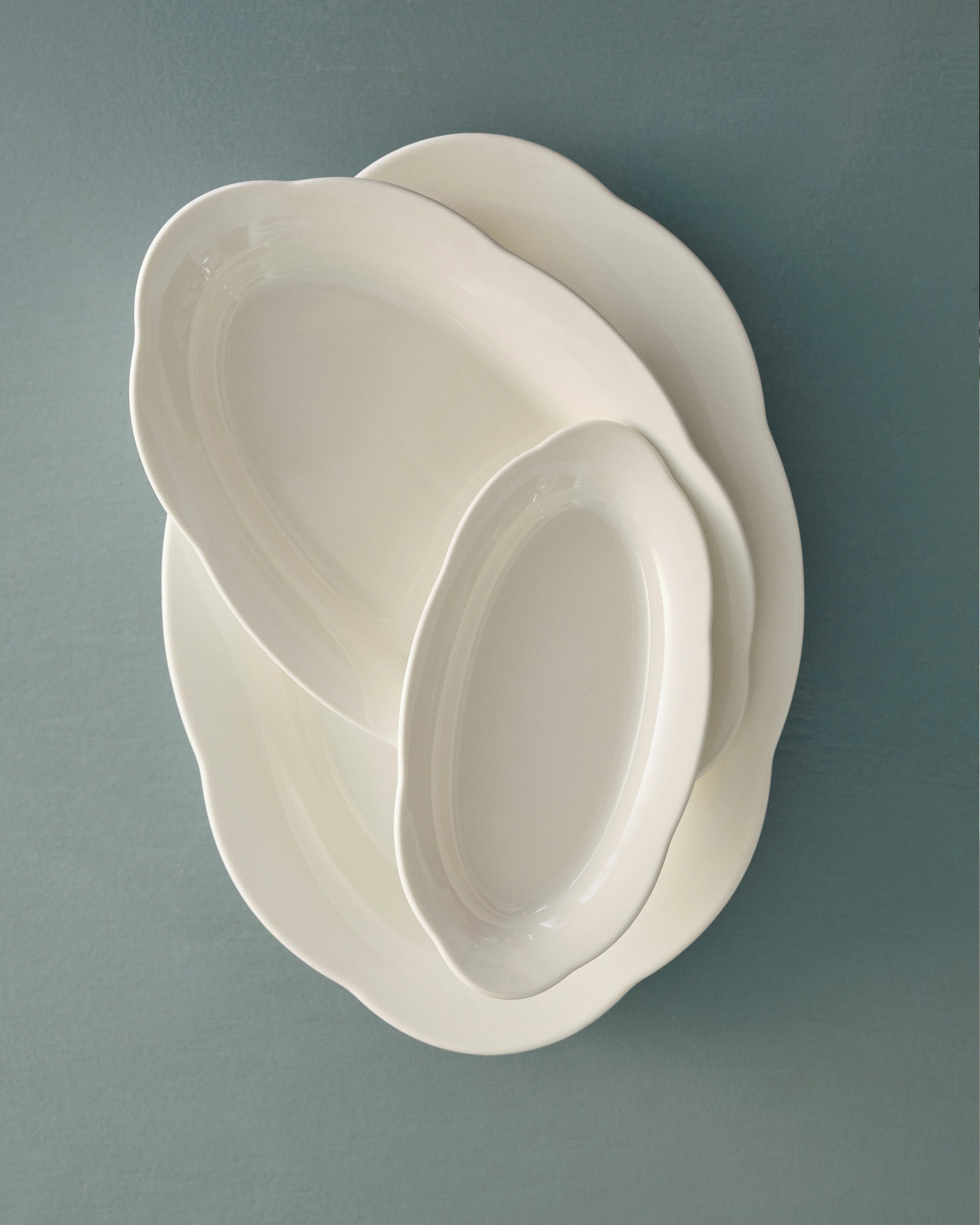Silhouette Deep Plate Oval L30 cm - Set of 2