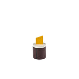 Scented candle S burgundy - yellow Candela 03