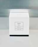 Scented candle S blue - black Candela 01